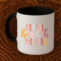 Mental Health Matters Human Brain Illness Awareness Coffee Mug thumb 2
