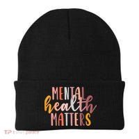 Mental Health Matters Human Brain Illness Awareness Beanie thumb 0