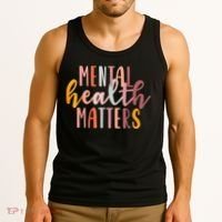 Mental Health Matters Human Brain Illness Awareness Tank Top thumb 3