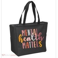 Mental Health Matters Human Brain Illness Awareness Tote Bag thumb 2