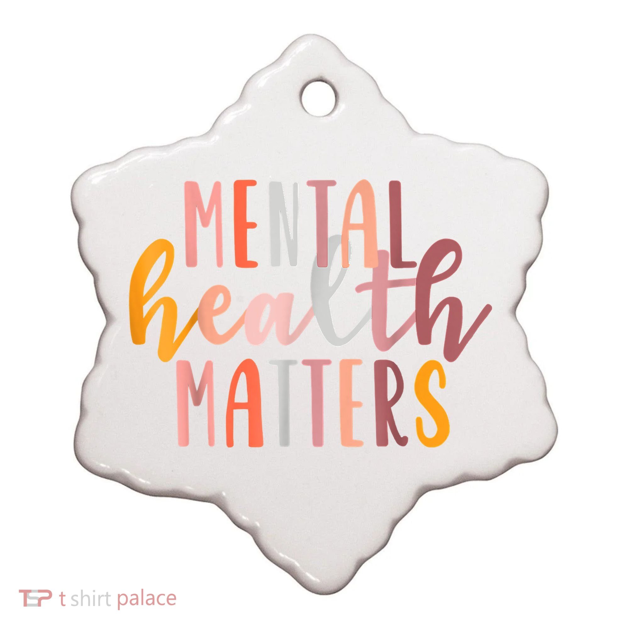 Mental Health Matters Human Brain Illness Awareness Ceramic Ornament