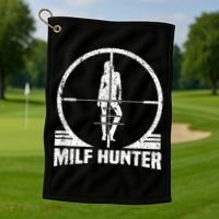 MILF Hunter Golf Towel thumb 1