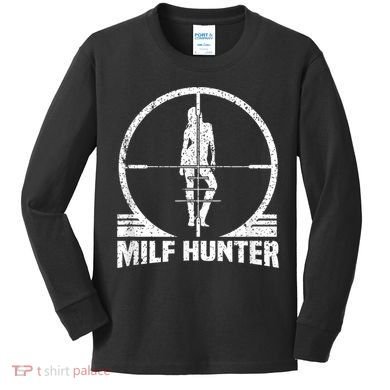 MILF Hunter Kids Long Sleeve Shirt