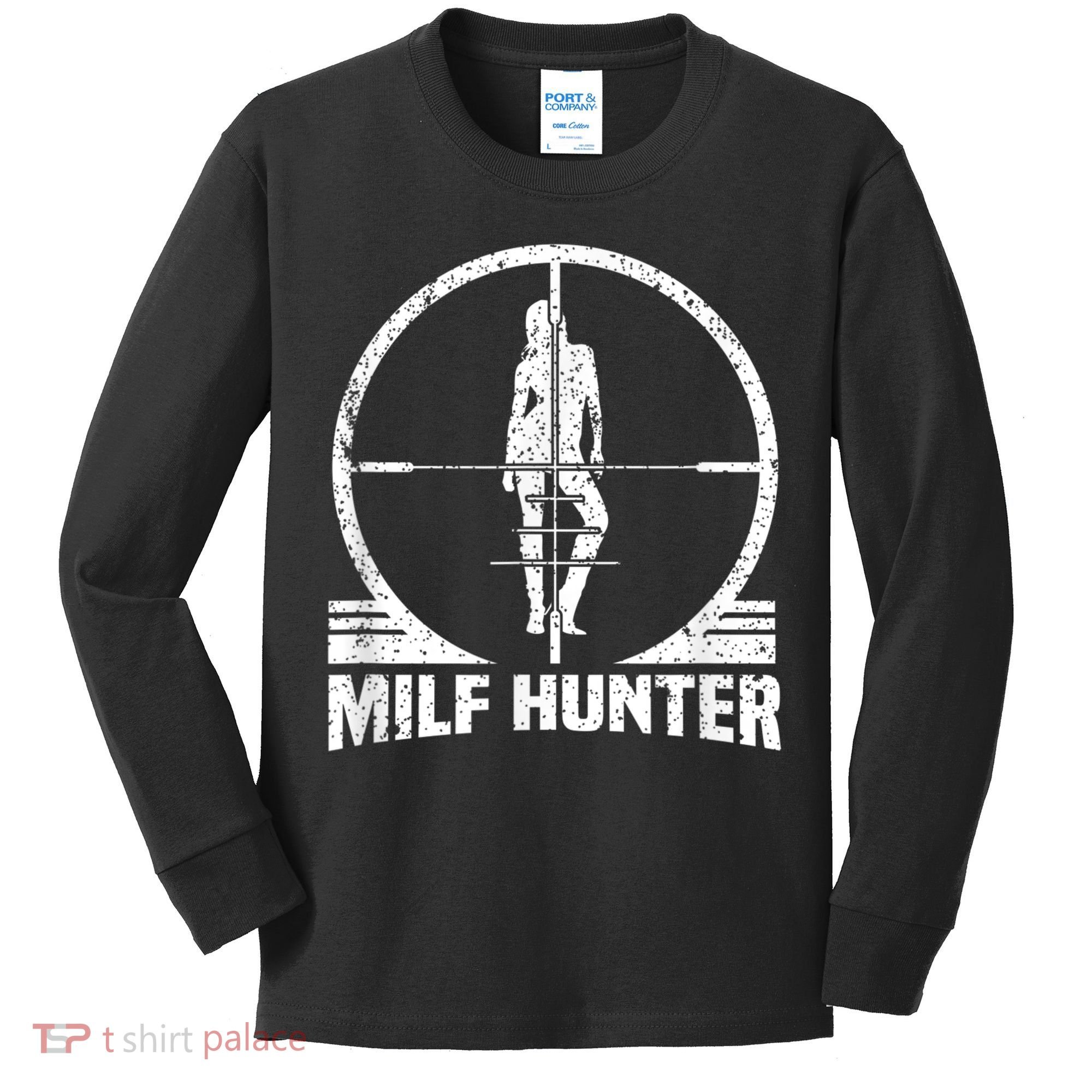 MILF Hunter Kids Long Sleeve Shirt
