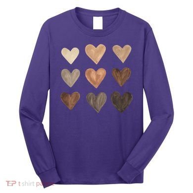 Melanin Hearts Long Sleeve Shirt