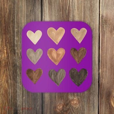 Melanin Hearts Coaster