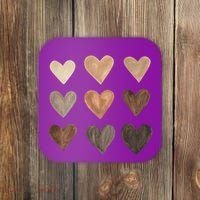 Melanin Hearts Coaster thumb 0