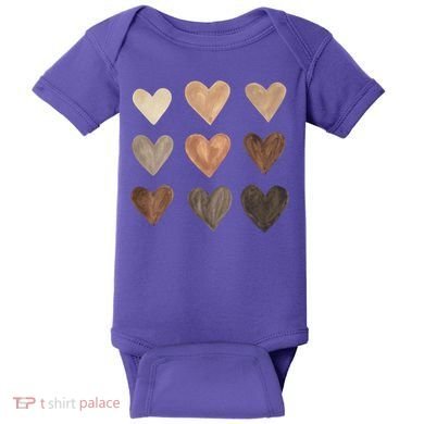 Melanin Hearts Baby Bodysuit