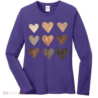 Melanin Hearts Women's Long Sleeve Shirt