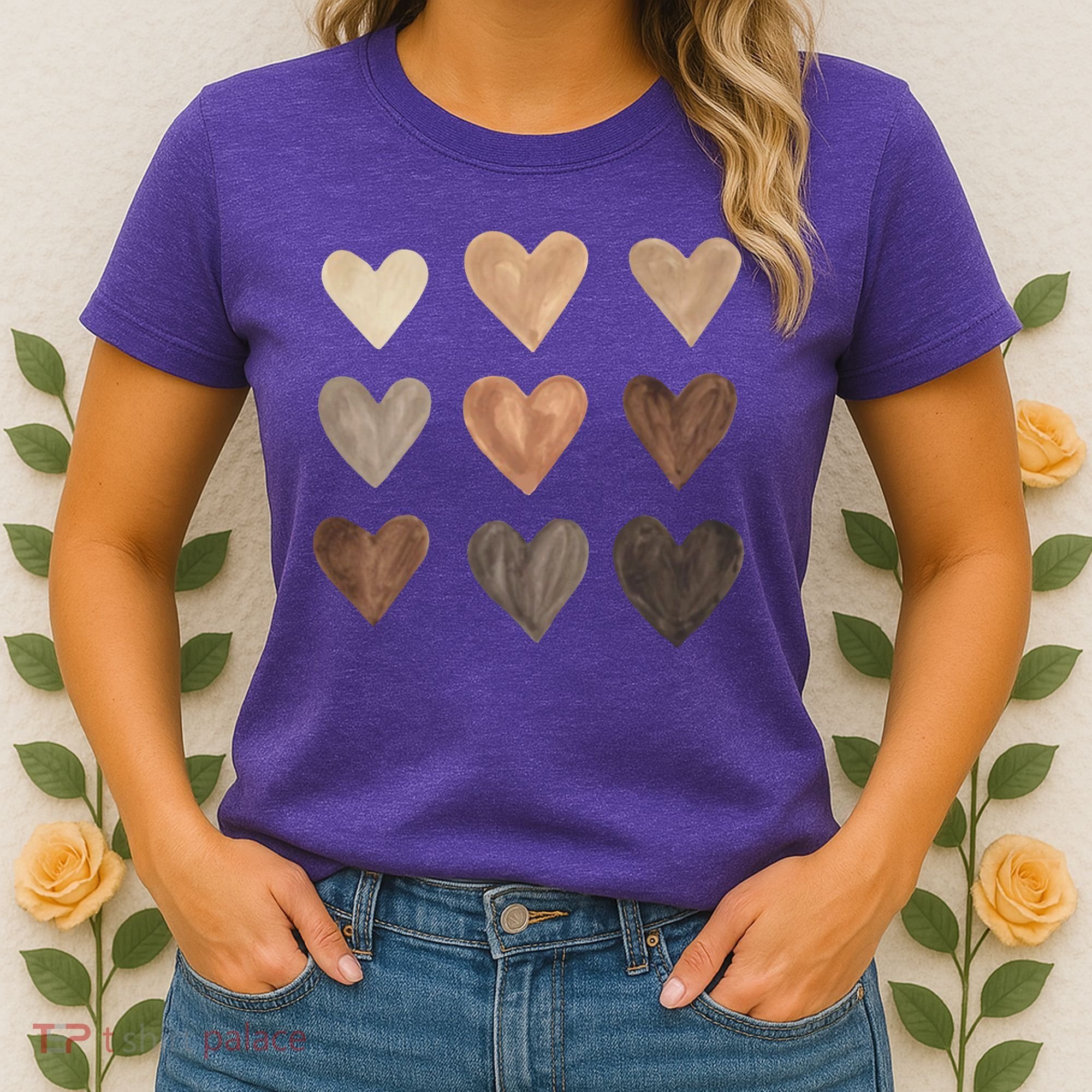 Melanin Hearts Women's T-Shirt