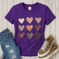Melanin Hearts Women's T-Shirt thumb 3