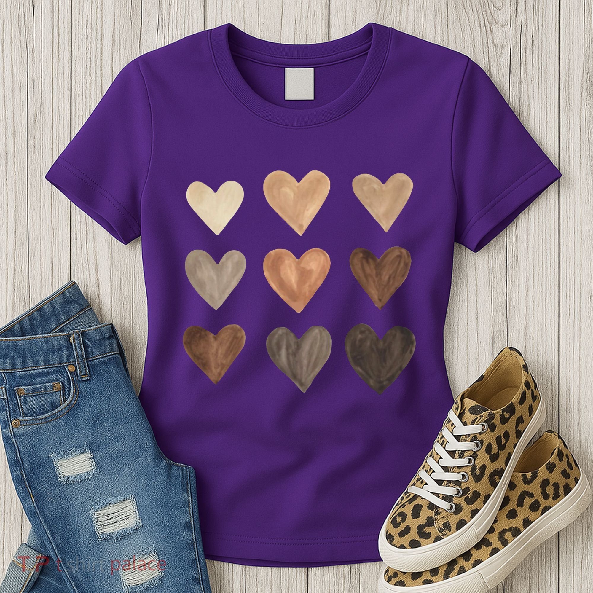 Melanin Hearts Women's T-Shirt