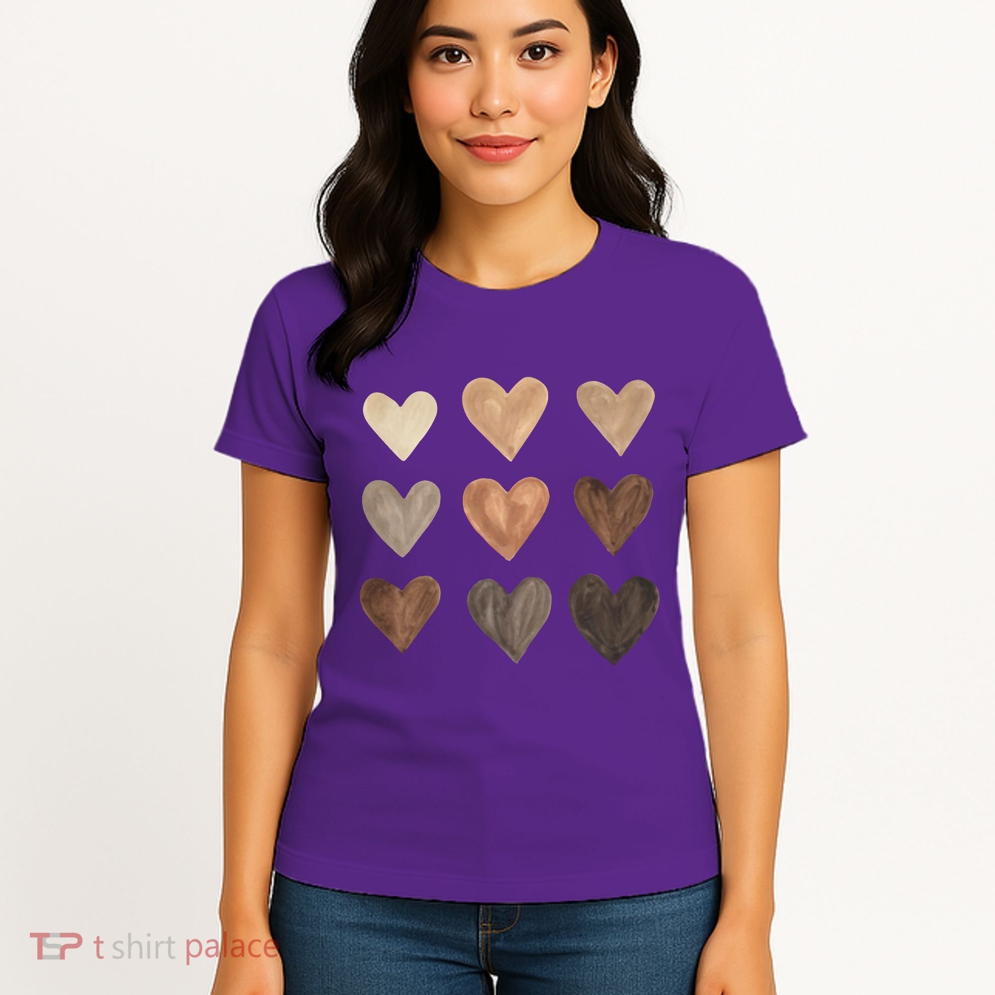 Melanin Hearts Women's T-Shirt