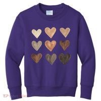 Melanin Hearts Kids Sweatshirt thumb 0