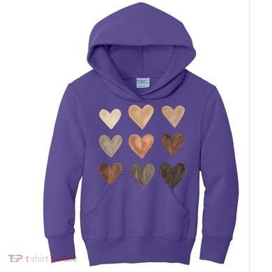 Melanin Hearts Kids Hoodie