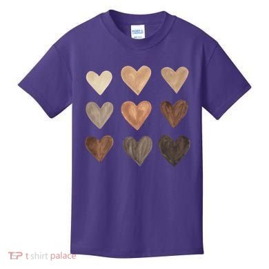 Melanin Hearts Kids T-Shirt