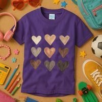 Melanin Hearts Kids T-Shirt thumb 3