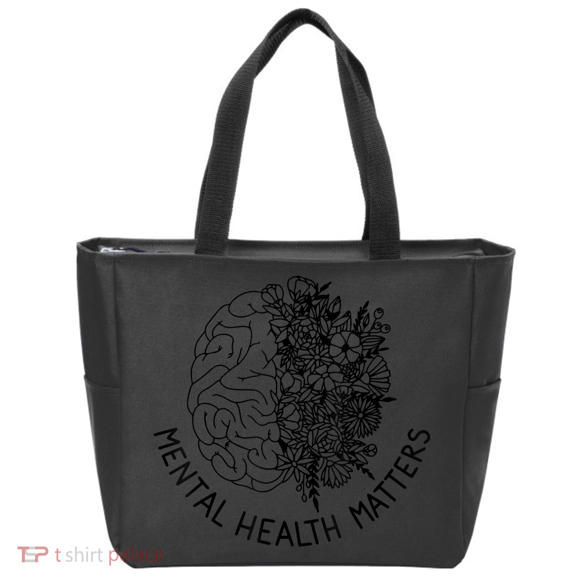 Mental Health Matters Human Brain Illness Awareness Tote Bag