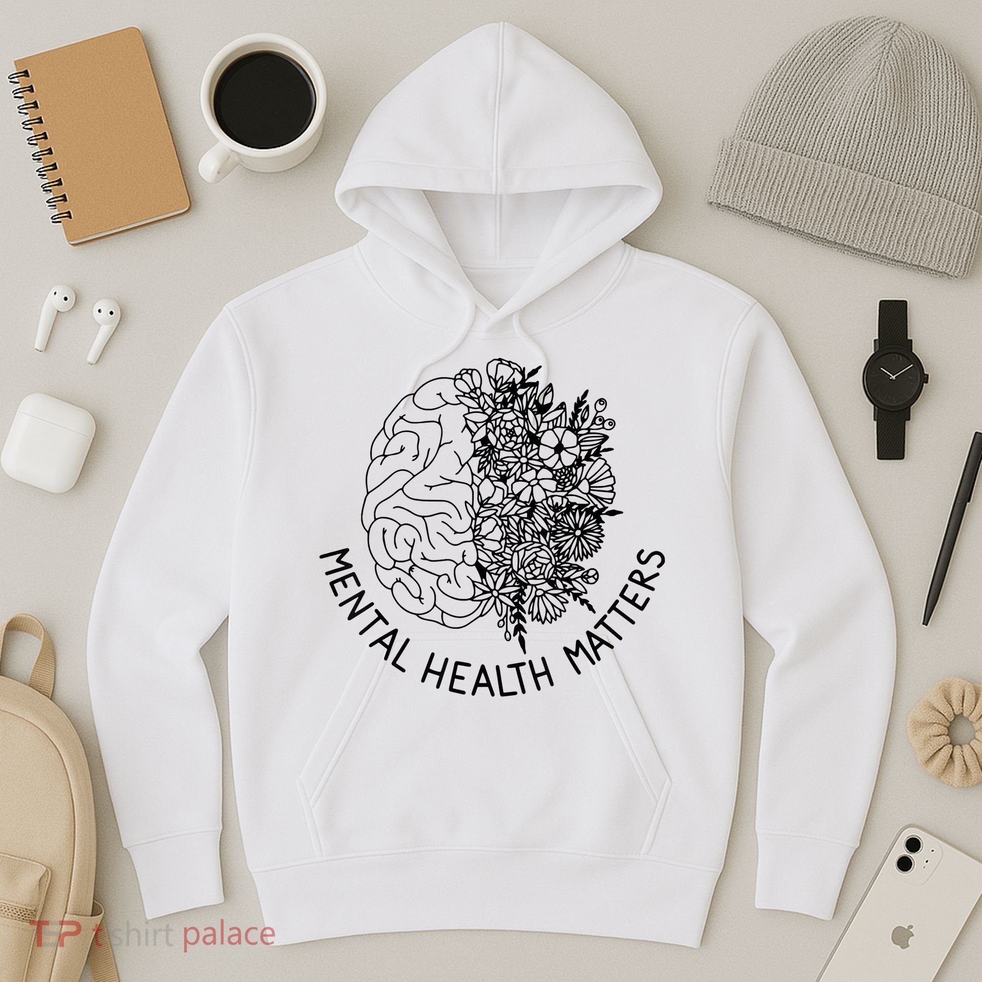 Mental Health Matters Human Brain Illness Awareness Hoodie