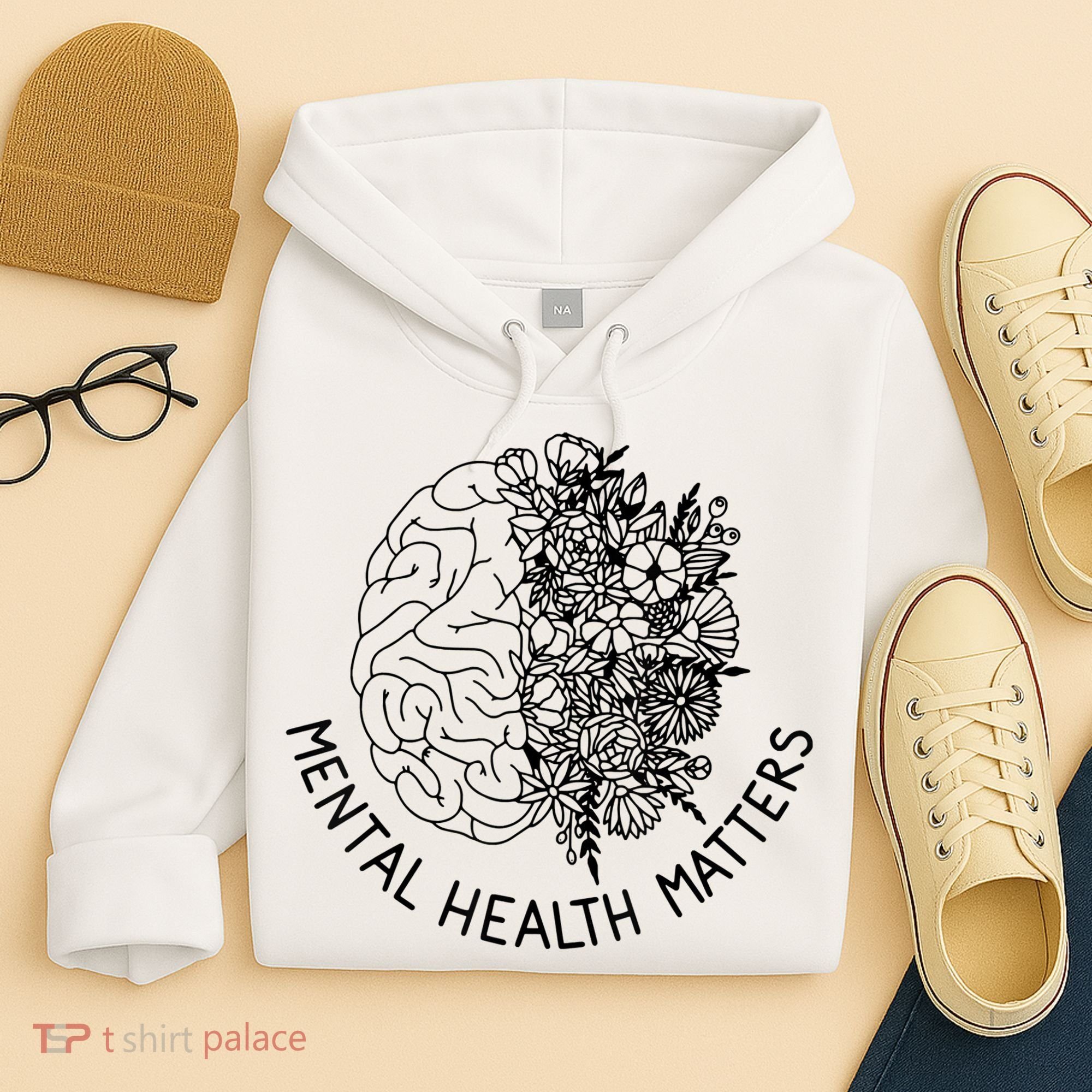 Mental Health Matters Human Brain Illness Awareness Hoodie