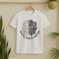 Mental Health Matters Human Brain Illness Awareness T-Shirt thumb 2