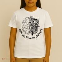 Mental Health Matters Human Brain Illness Awareness T-Shirt thumb 4