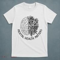 Mental Health Matters Human Brain Illness Awareness T-Shirt thumb 5