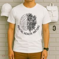 Mental Health Matters Human Brain Illness Awareness T-Shirt thumb 6