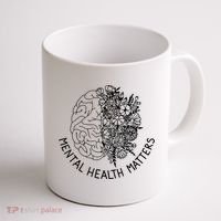 Mental Health Matters Human Brain Illness Awareness Coffee Mug thumb 1