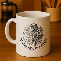 Mental Health Matters Human Brain Illness Awareness Coffee Mug thumb 4
