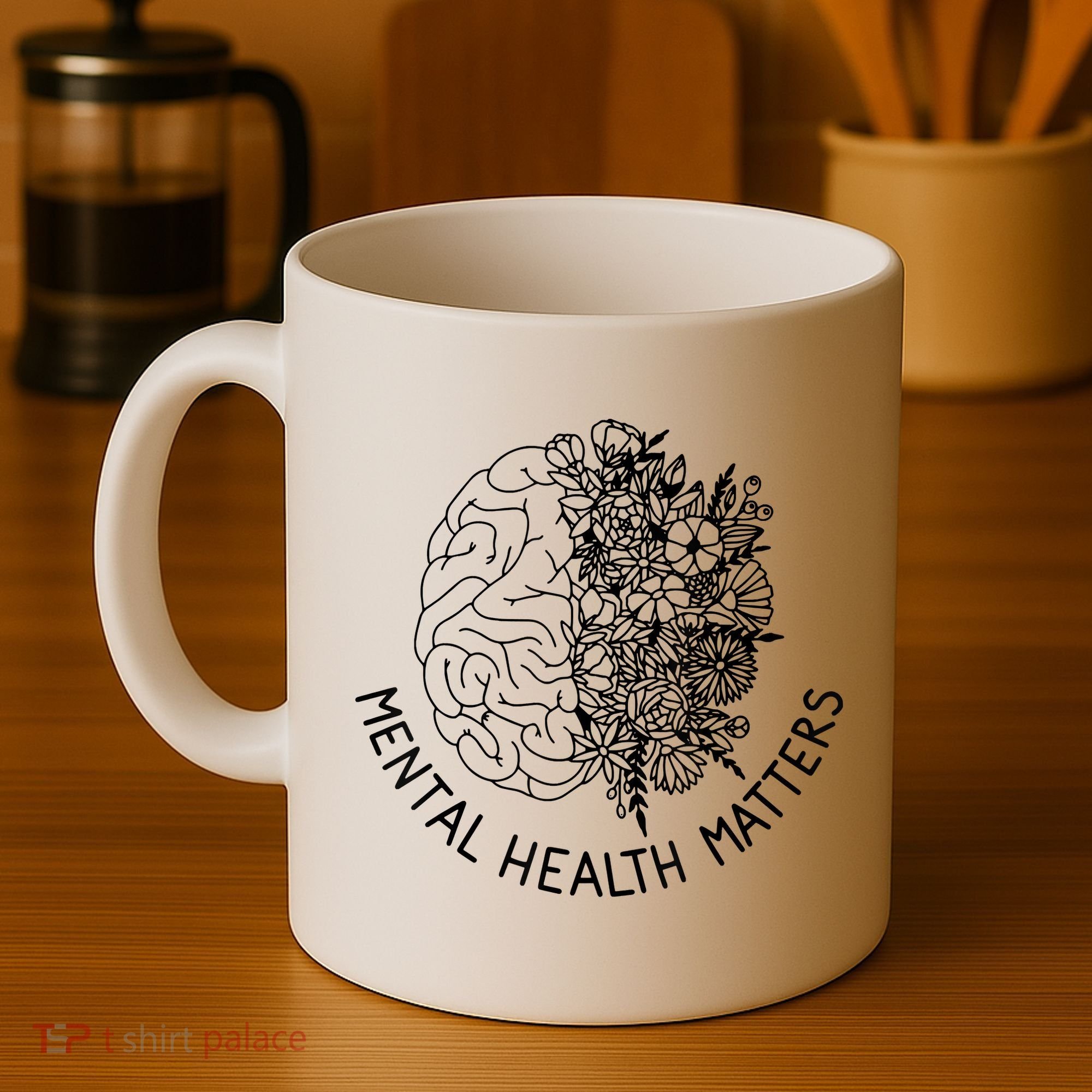Mental Health Matters Human Brain Illness Awareness Coffee Mug