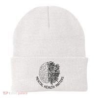Mental Health Matters Human Brain Illness Awareness Beanie thumb 0