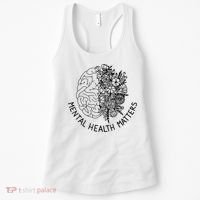 Mental Health Matters Human Brain Illness Awareness Women's Tank Top thumb 0