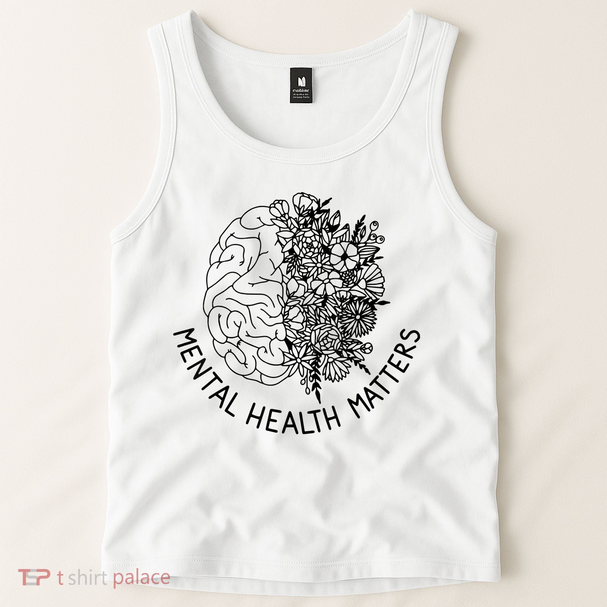 Mental Health Matters Human Brain Illness Awareness Tank Top