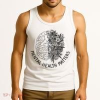 Mental Health Matters Human Brain Illness Awareness Tank Top thumb 3