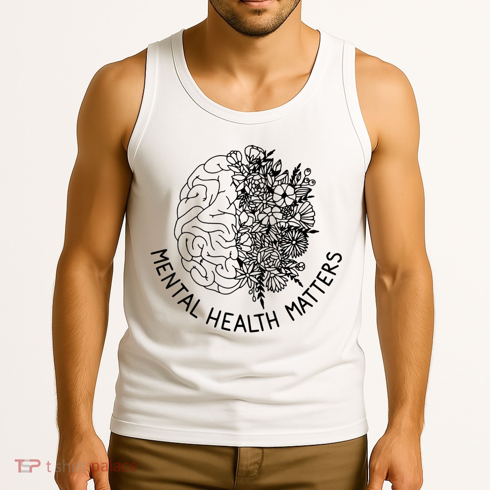 Mental Health Matters Human Brain Illness Awareness Tank Top