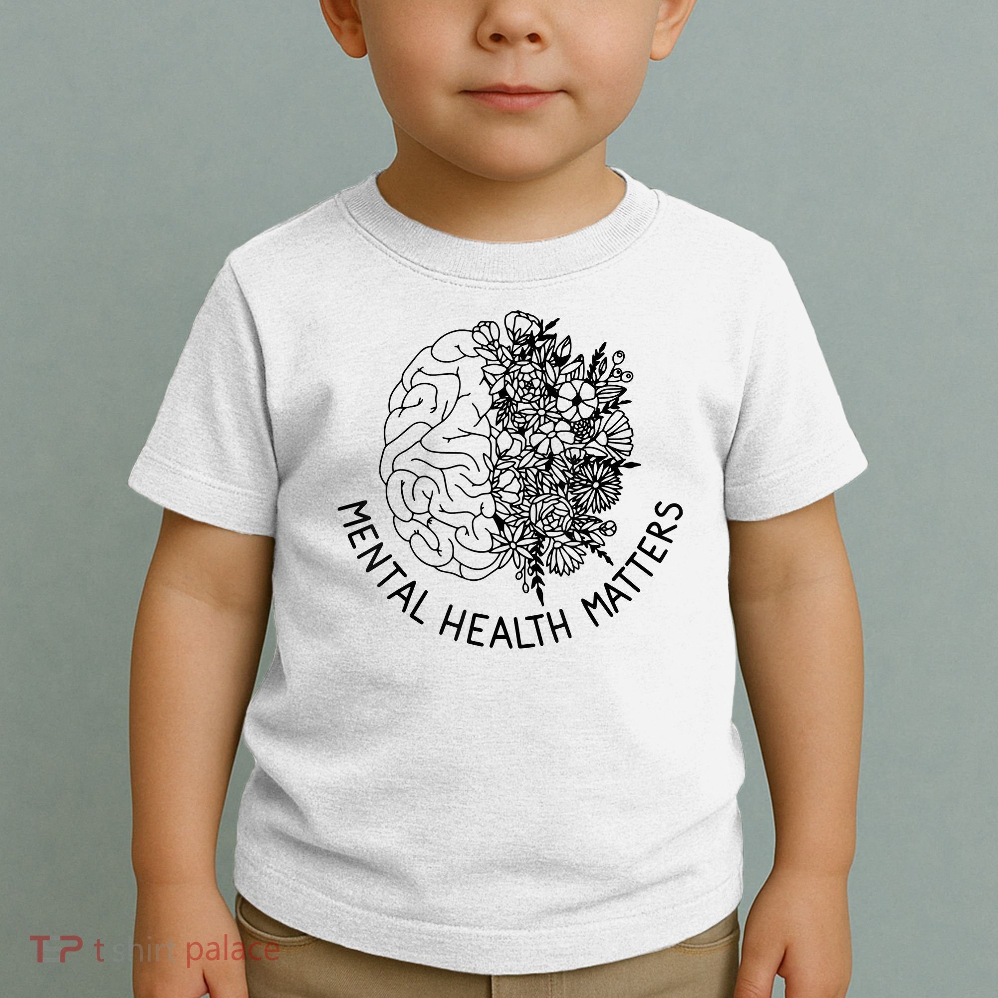 Mental Health Matters Human Brain Illness Awareness Toddler T-Shirt