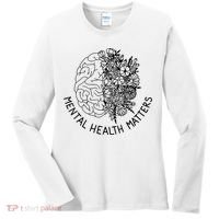 Mental Health Matters Human Brain Illness Awareness Women's Long Sleeve Shirt thumb 0