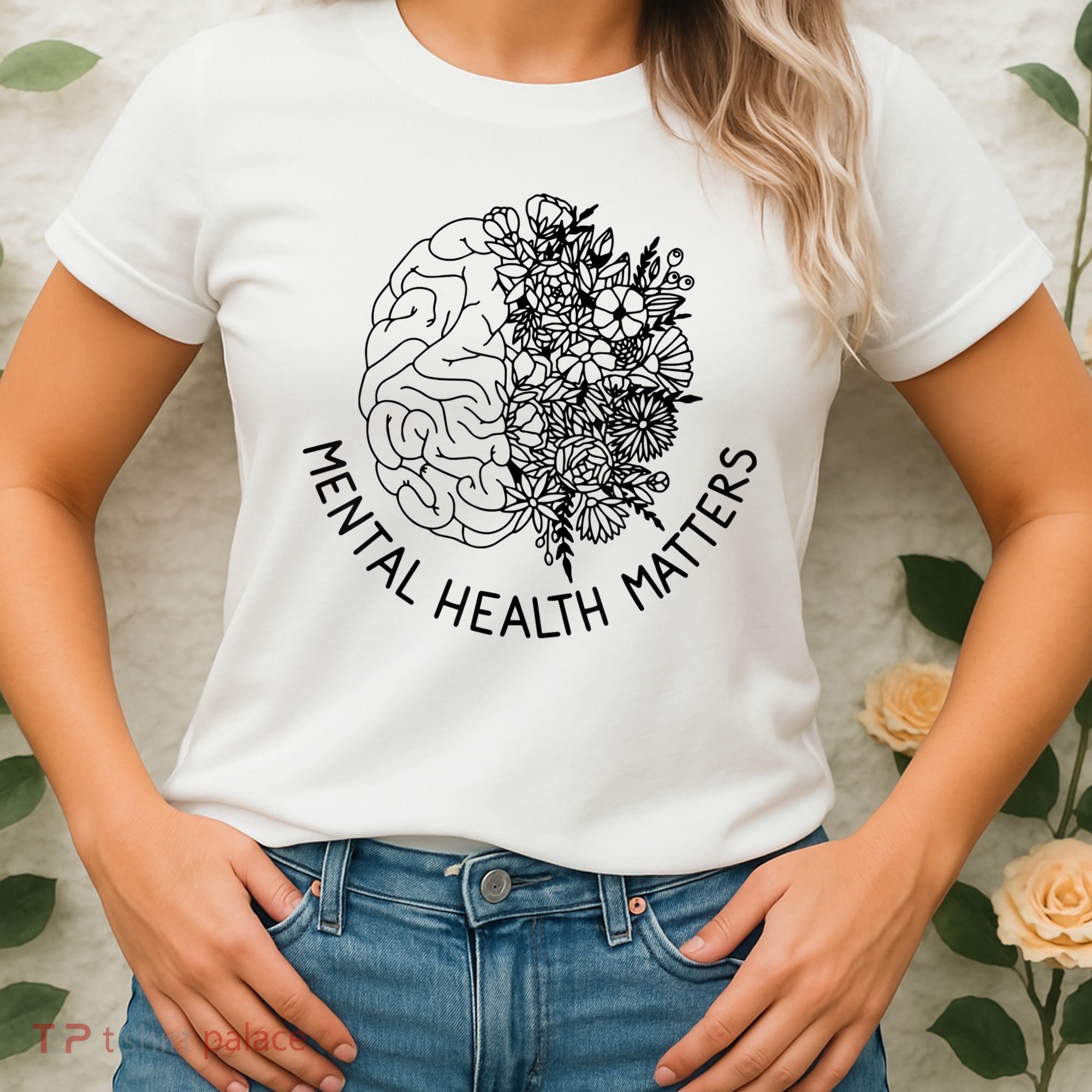 Mental Health Matters Human Brain Illness Awareness Women's T-Shirt