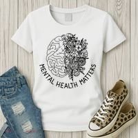 Mental Health Matters Human Brain Illness Awareness Women's T-Shirt thumb 3