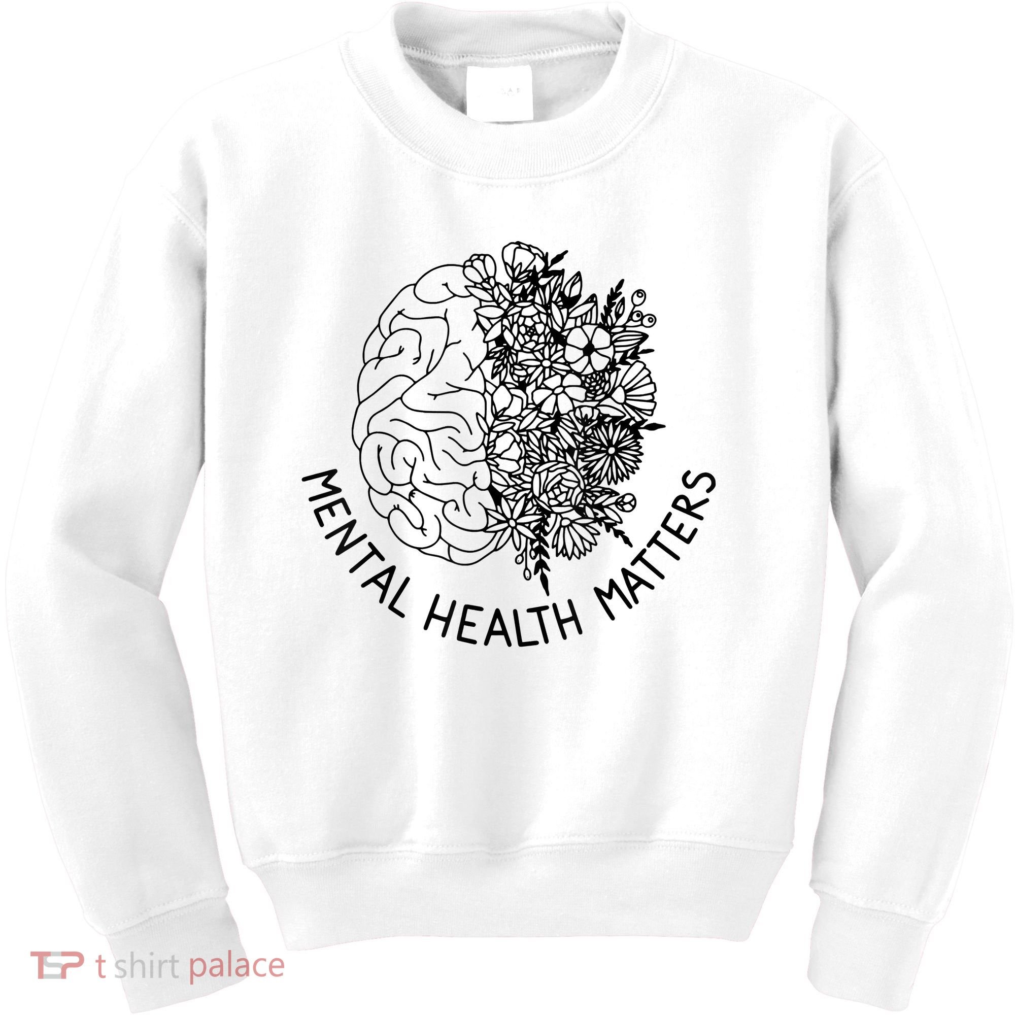 Mental Health Matters Human Brain Illness Awareness Kids Sweatshirt