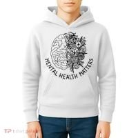Mental Health Matters Human Brain Illness Awareness Kids Hoodie thumb 4