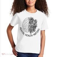 Mental Health Matters Human Brain Illness Awareness Kids T-Shirt thumb 2