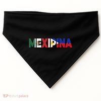 Mexipina Half Mexican Filipina With Mexico Philippines Flag USA-Made Doggie Bandana thumb 0
