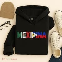 Mexipina Half Mexican Filipina With Mexico Philippines Flag Hoodie thumb 4