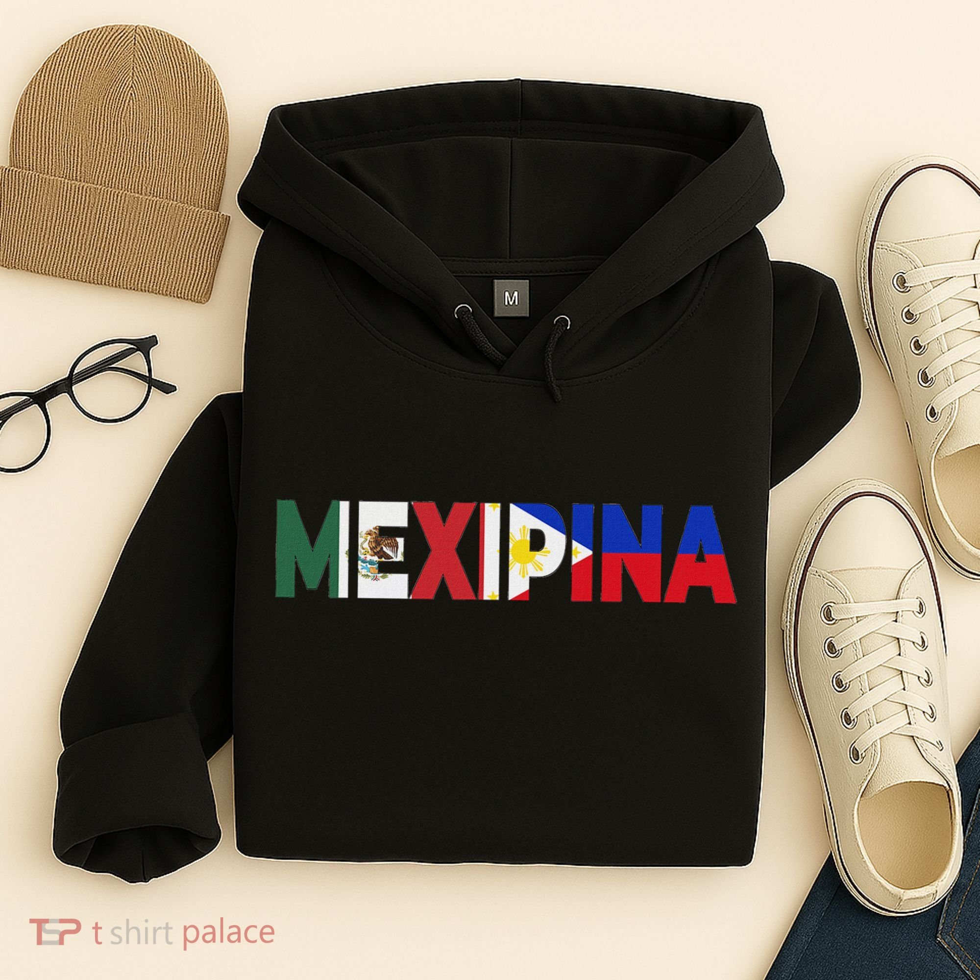 Mexipina Half Mexican Filipina With Mexico Philippines Flag Hoodie