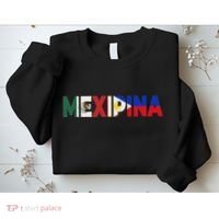 Mexipina Half Mexican Filipina With Mexico Philippines Flag Sweatshirt thumb 2