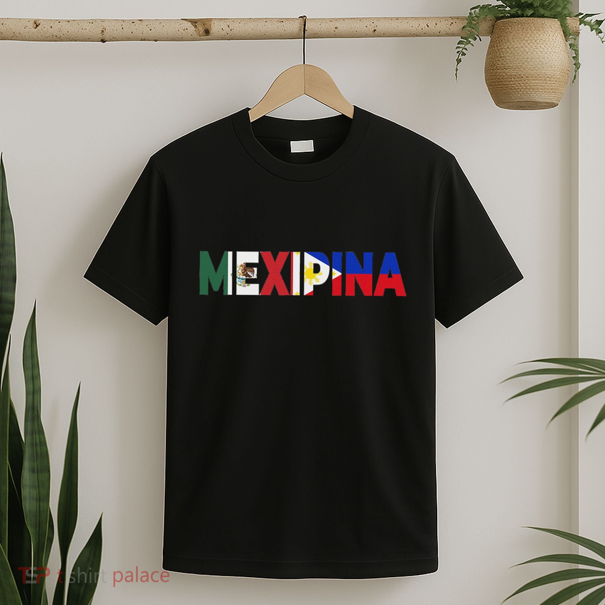 Mexipina Half Mexican Filipina With Mexico Philippines Flag T-Shirt