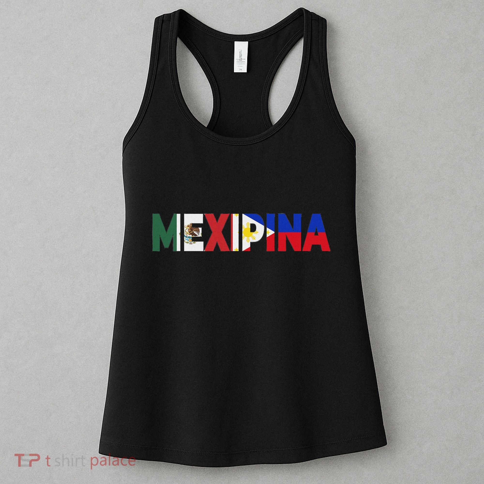 Mexipina Half Mexican Filipina With Mexico Philippines Flag Women's Tank Top