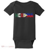 Mexipina Half Mexican Filipina With Mexico Philippines Flag Baby Bodysuit thumb 0